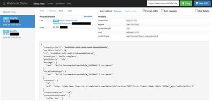 HTTP test server accepting GET/POST requests