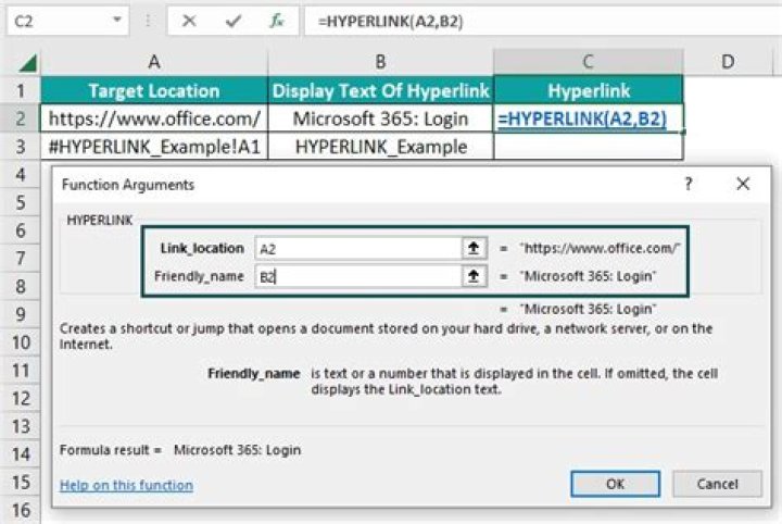 Hyperlink to other worksheet using hyperlink function in excel