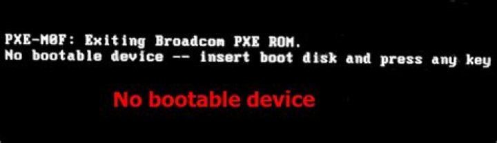 I'm getting a PXE-MOF: Exiting PXE ROM message?