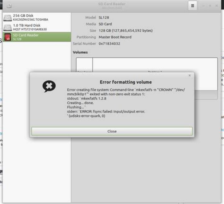 I'm getting Fsync failed error. Why?