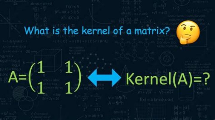 I am confused about the kernel of a matrix and the 