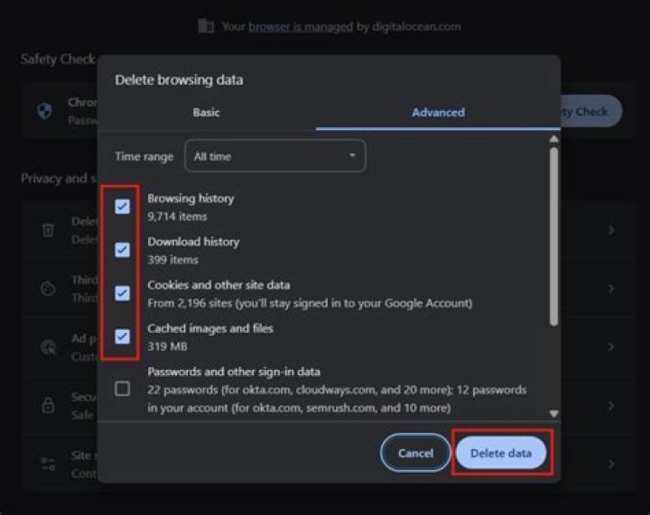 I am getting Failed to load resource: net::ERR_BLOCKED_BY_CLIENT with Google chrome