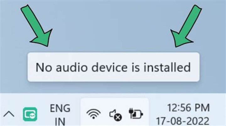 I have no sound on my computer The speaker icon has a red x on it and it says: No audio output device is installed