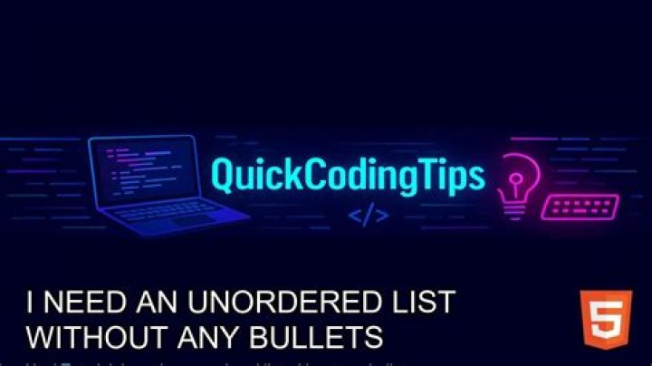 I need an unordered list without any bullets