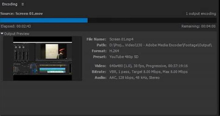 I need to fix aliasing in text and logos in Media Encoder