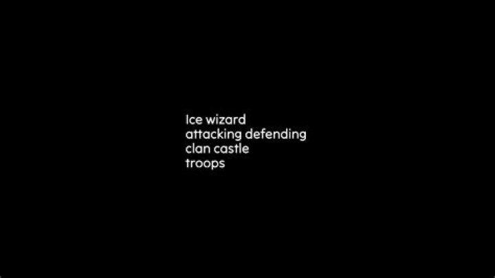 Ice wizard attacking defending clan castle troops