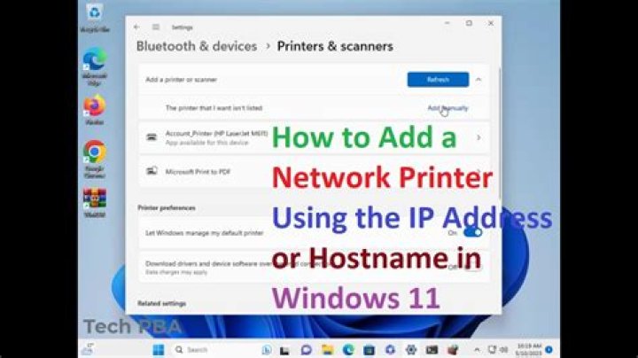 Identify my network printer in serial port