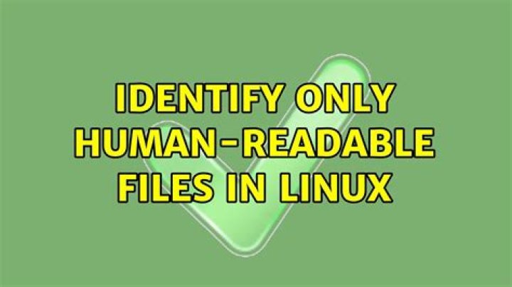 Identify only human-readable files in linux