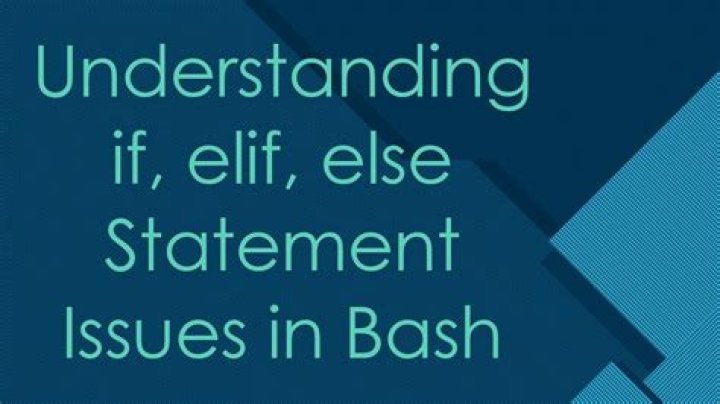 if, elif, else statement issues in Bash