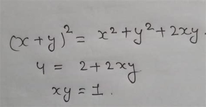 If $x+y=2$ and $x^2+y^2=2$, what is the value of $xy$? [closed]