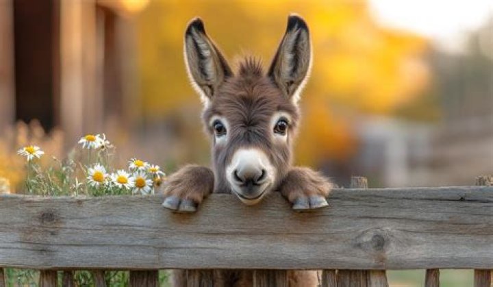 Image of baby donkey in boat