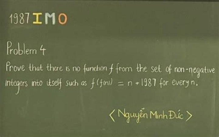 IMO 1987 - function such that $f(f(n))=n+1987$ [closed]