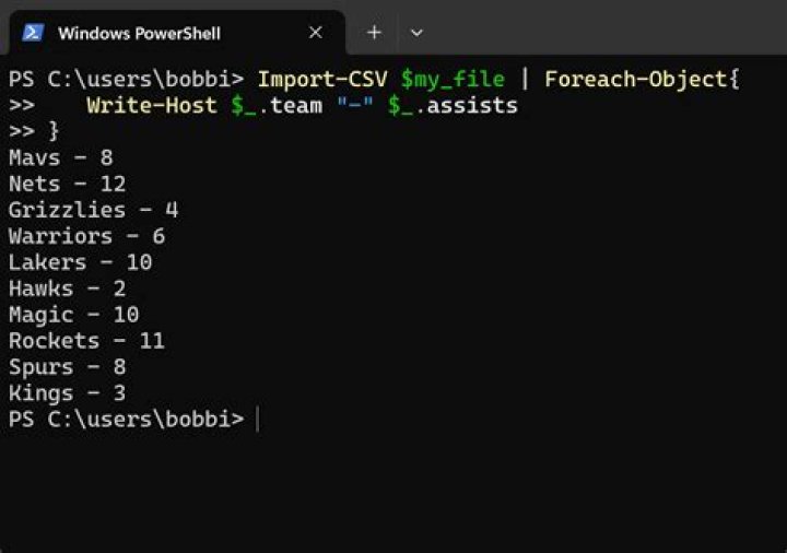 Import-CSV and Foreach