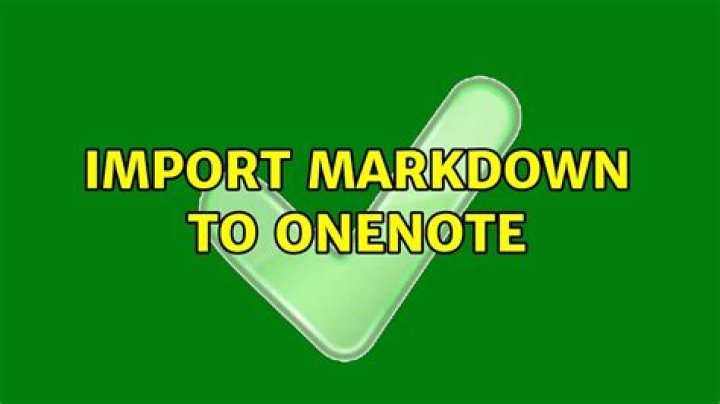 Import markdown to Onenote