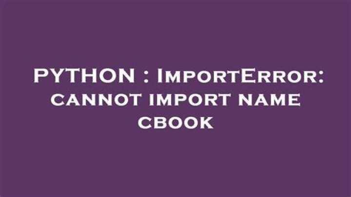 ImportError: cannot import name cbook