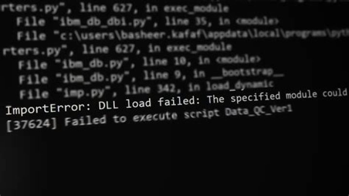ImportError: DLL load failed: The specified module could not be found