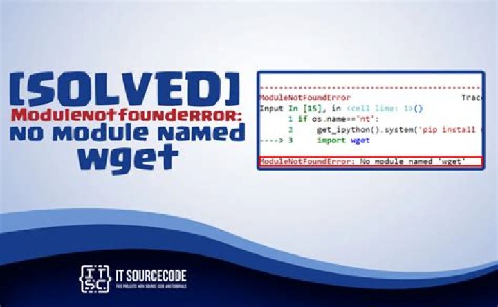 ImportError: No module named wget