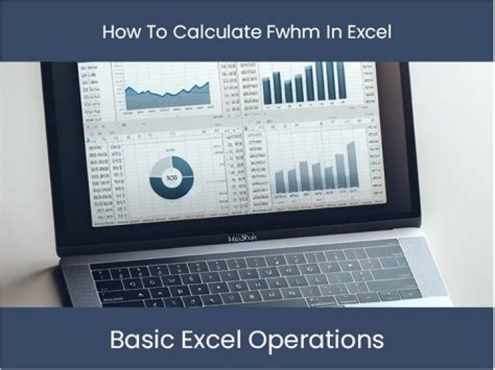 in Excel, how to find FWHM of data?