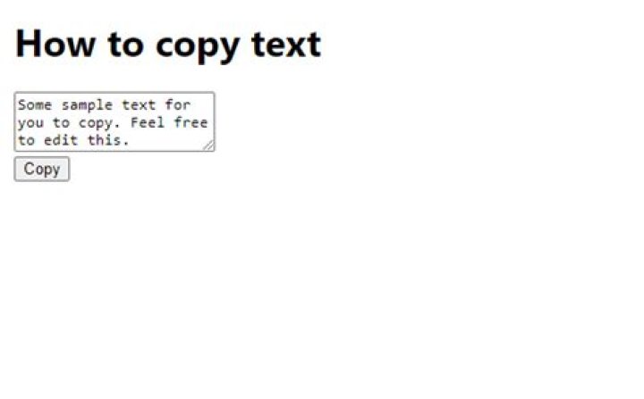 In reactJS, how to copy text to clipboard?