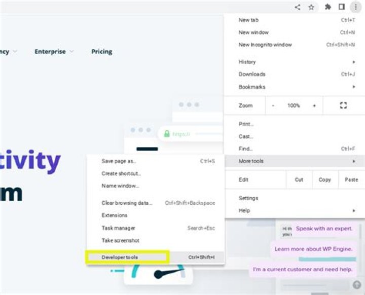 In setting of the Inspect element