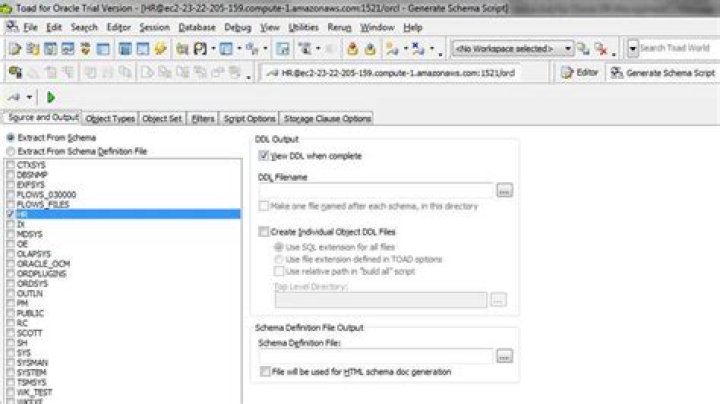 In Toad for Oracle's Schema Browser, my Tables list is empty