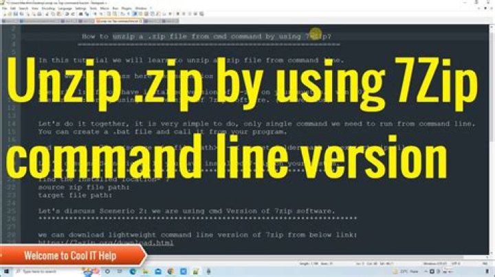 Incorrect parameter error when using 7-zip from the command line in Windows