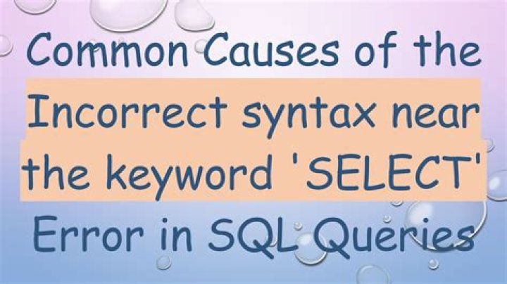 Incorrect syntax near '('. Expecting ID