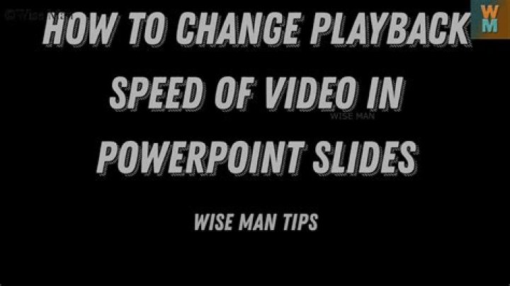 Increase playback speed of video in PowerPoint