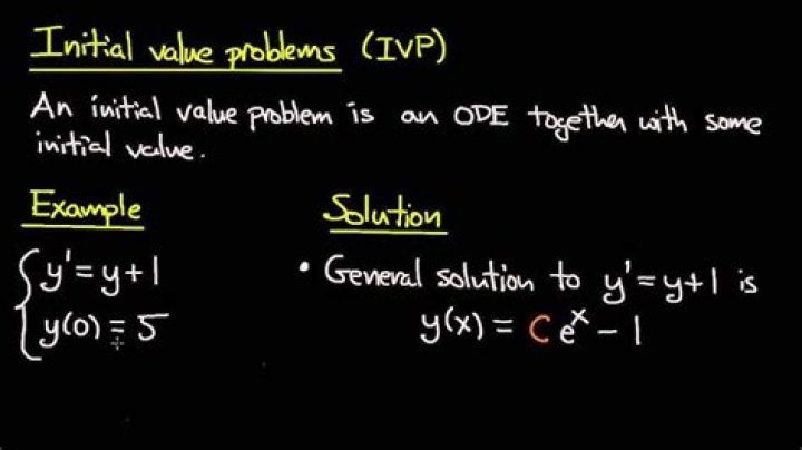 Initial value/differential equations problem