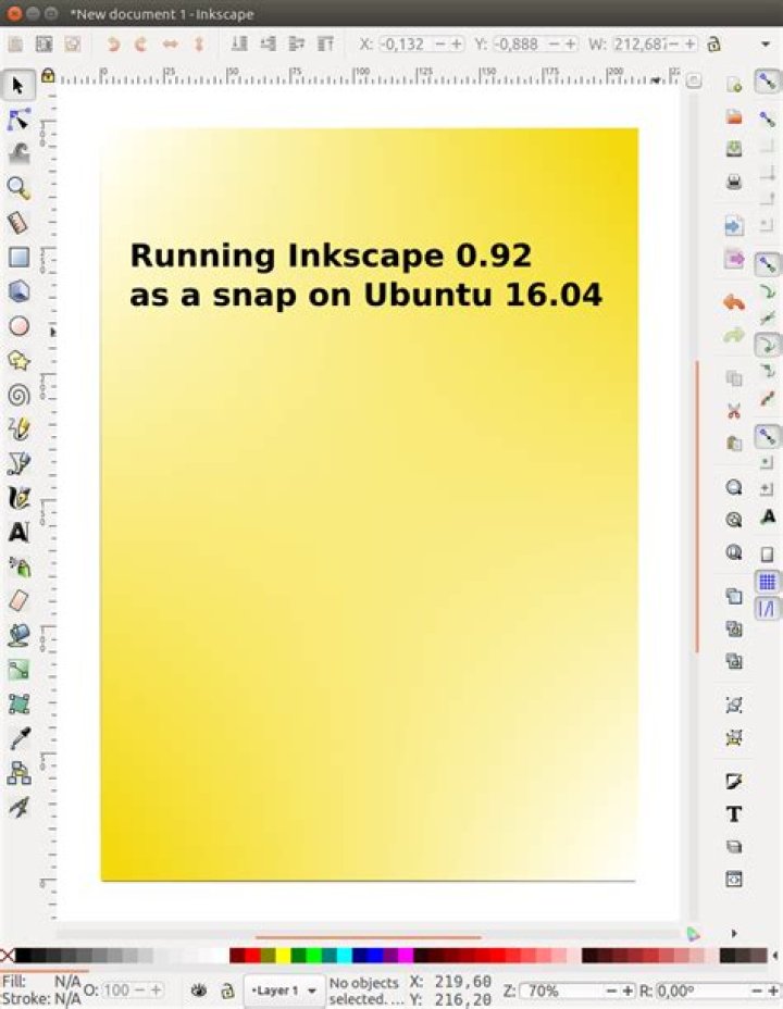 Inkscape 0.92.0 (snap) fonts problem - Ubuntu 16.10