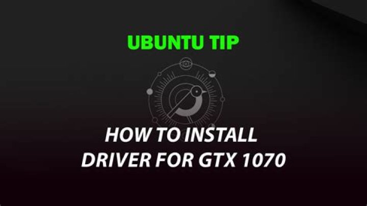 Install driver for GTX 1070?
