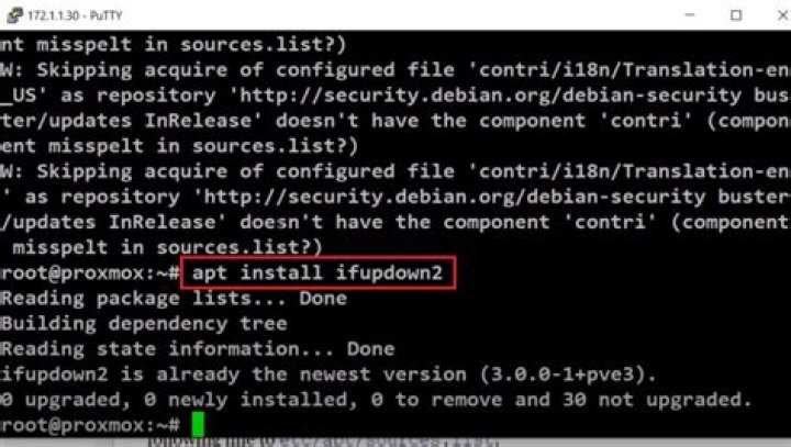 Install ifupdown2