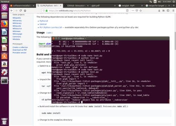Install python-glpk
