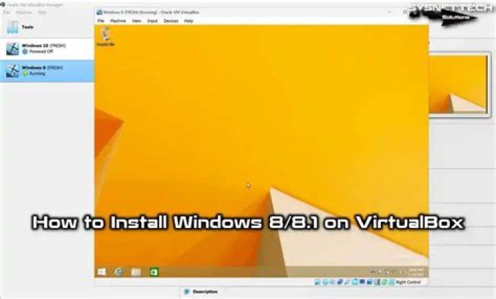 Install Windows 8.1 Pro in Virtual Box