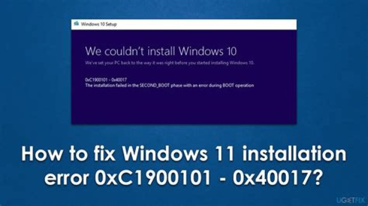 installation error screenshot