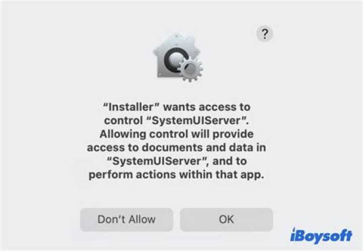 “Installer wants access to control SystemUIServer” when installing Anaconda