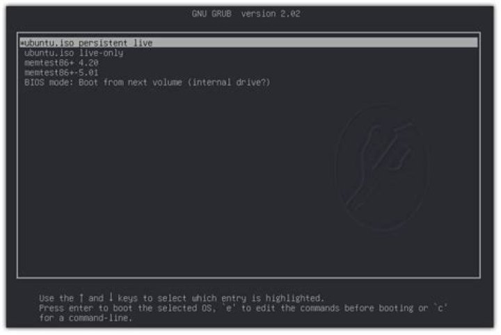 Installing persistent Ubuntu on USB flash drive alongside internal SSD with Windows 10