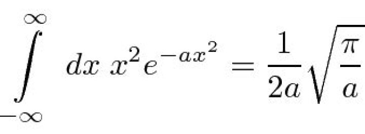 Integral of $x^2e^{-ax^2}$