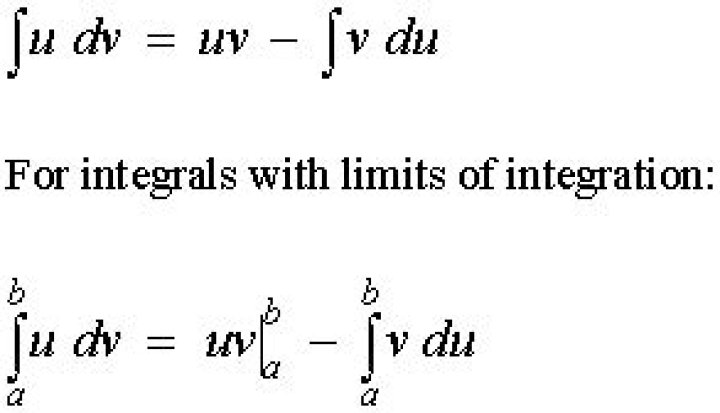 Integration by parts with limits
