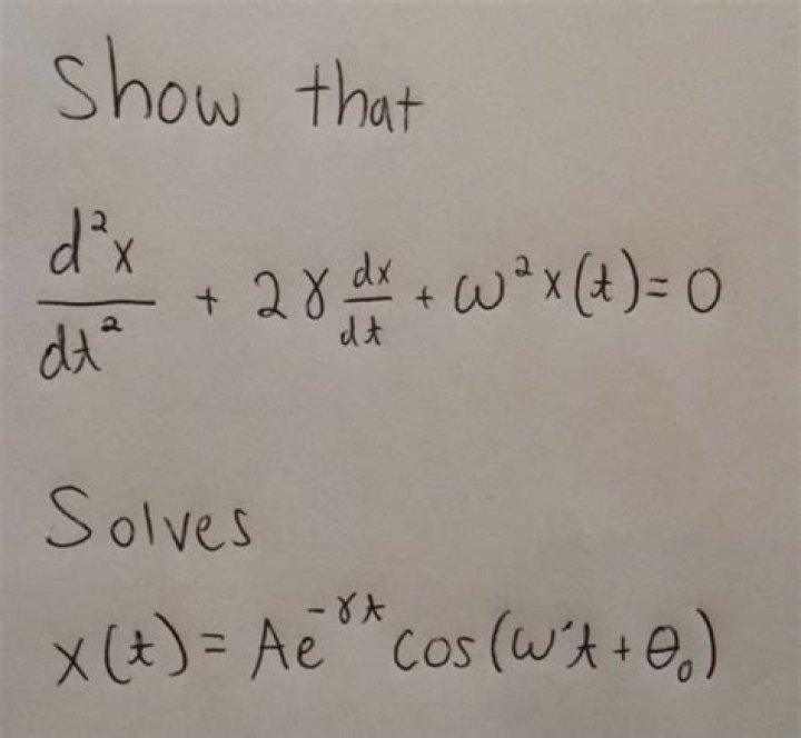 Integration of $d^2x/dt^2$.