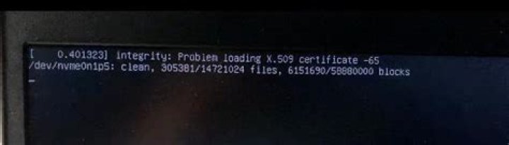 Integrity: Problem loading X.509 certificate -65