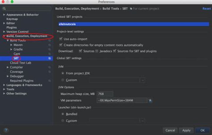 IntelliJ 2020.3 Settings dialog