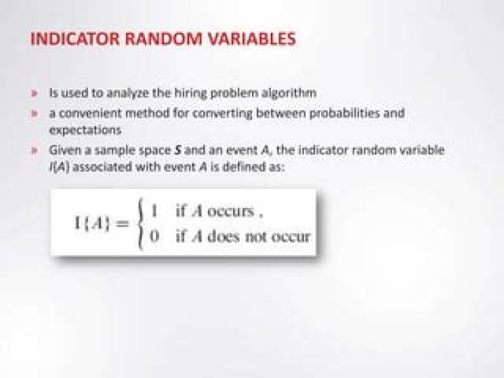 Intuition behind the concept of indicator random variables.