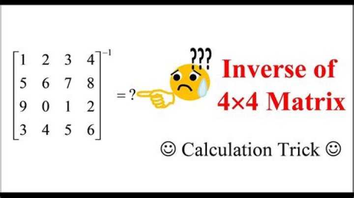 Inverse 4x4 Matrix using Calculator