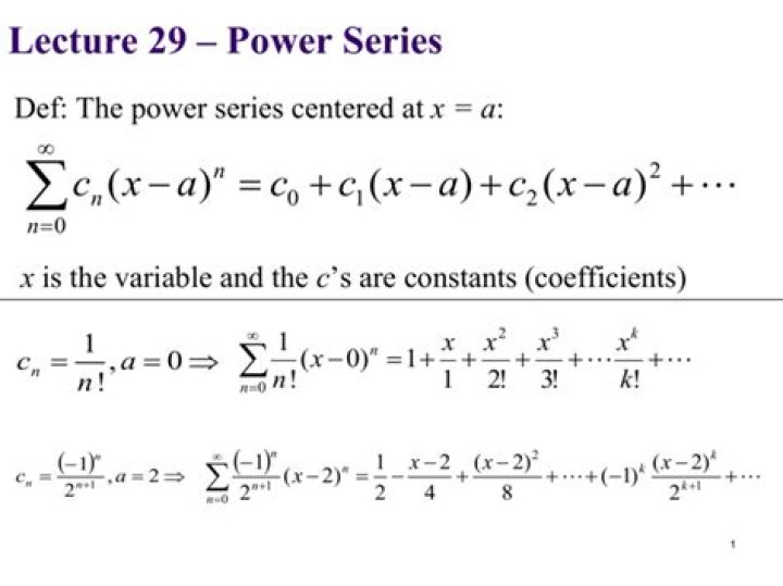Invert a power series?