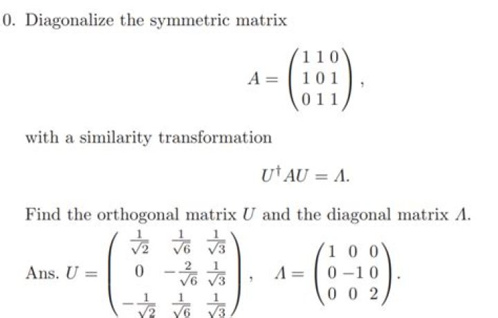 Is a symmetric real matrix similar to a diagonal matrix through an orthogonal matrix?