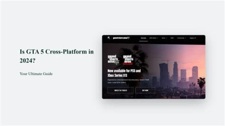 Is GTA Online cross-platform?