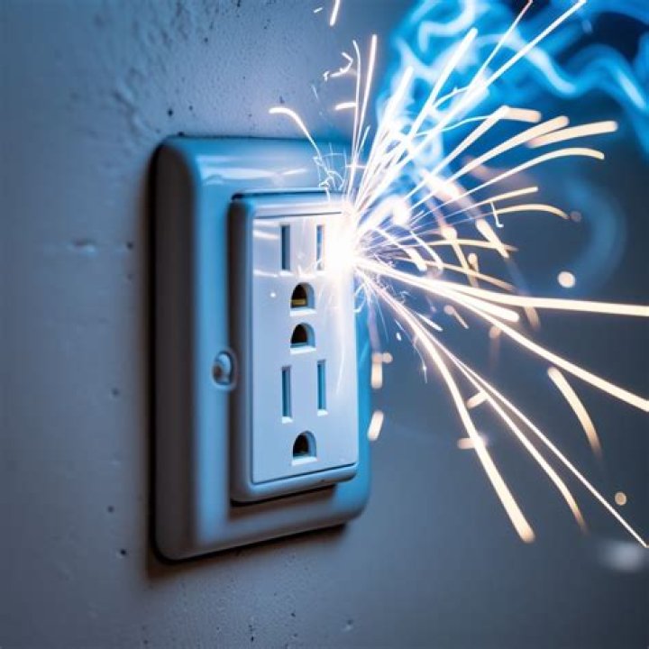 Is it normal for the laptop charger to spark when plugging in?