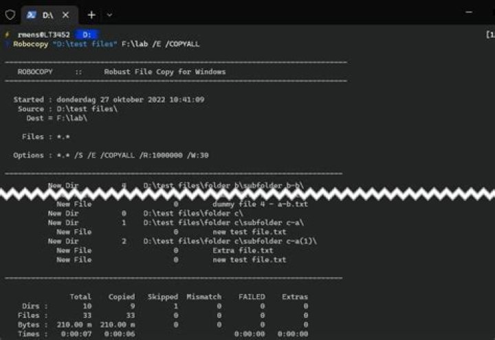 Is it possible for robocopy to always create destination structure if it's missing in monitor mode?