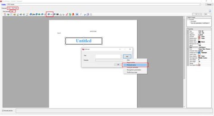 Is it possible to automatically print filename in a pdf file?